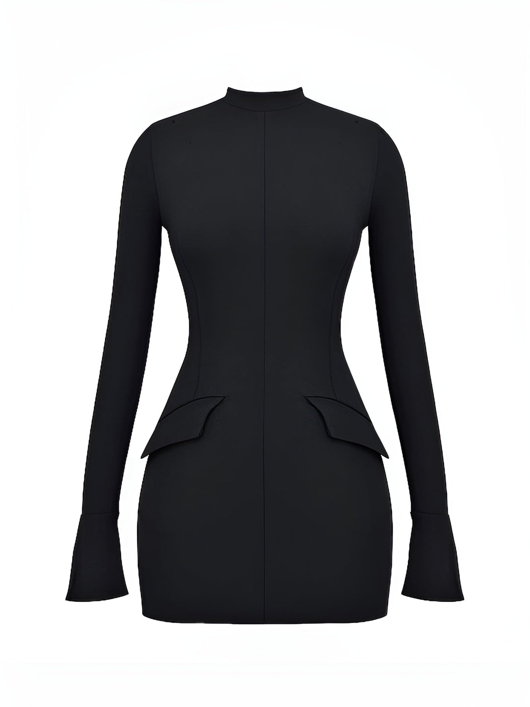 Levoire | Robe Bodycon Élégante À Manches Longues Pour Femmes Noir