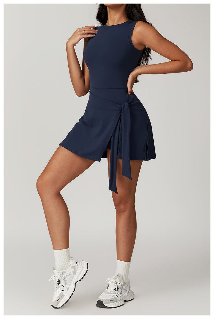 Levoire | Robe Sans Manches Ceinture Taille Robe Courte Robe De Loisir