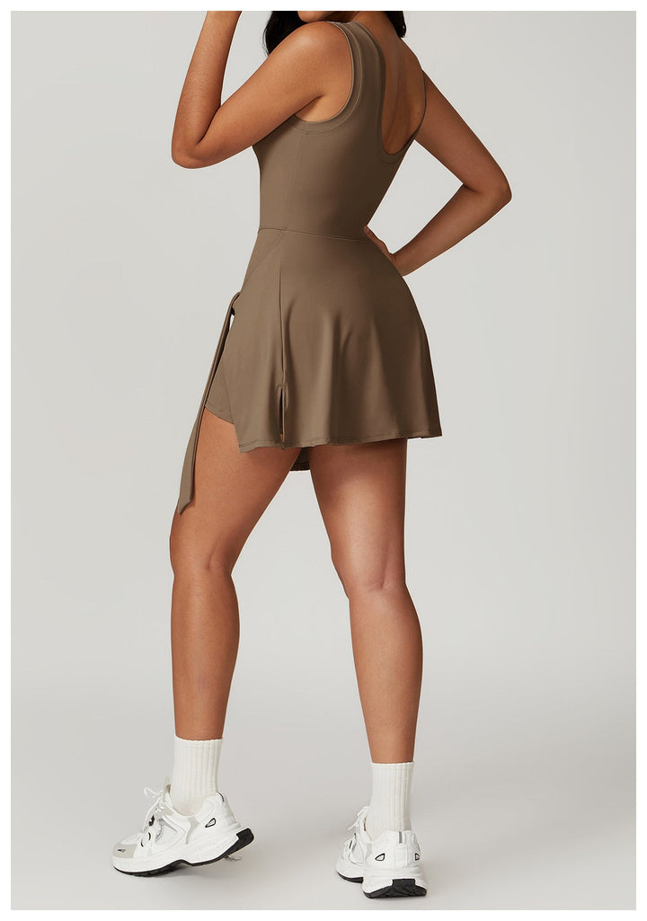 Levoire | Robe Sans Manches Ceinture Taille Robe Courte Robe De Loisir