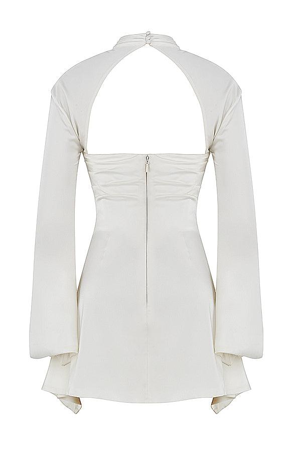 Levoire | Robe De Fête Corset Découpée À Manches Longues