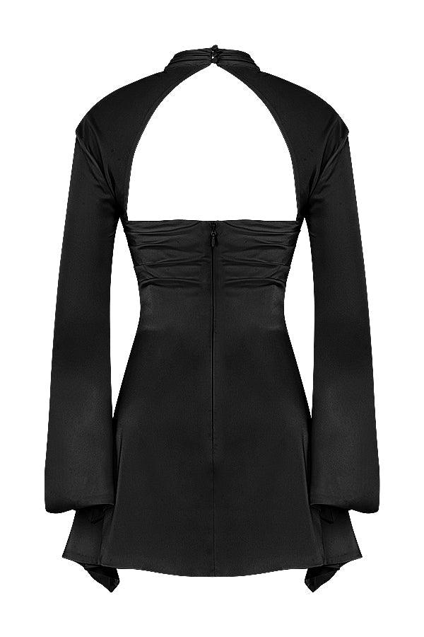 Levoire | Robe De Fête Corset Découpée À Manches Longues