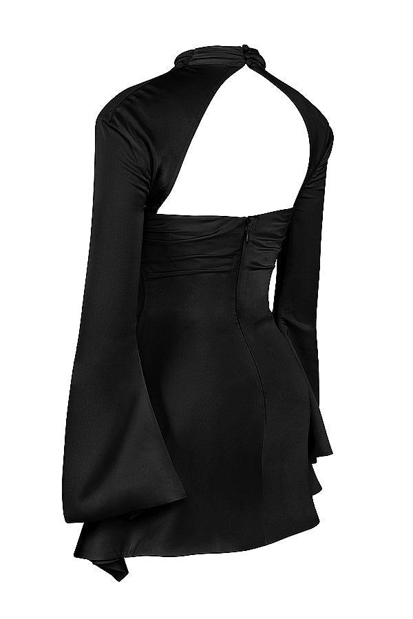 Levoire | Robe De Fête Corset Découpée À Manches Longues