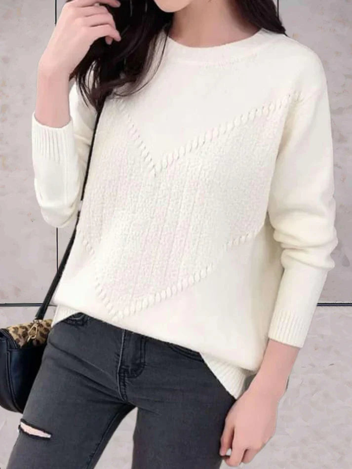 Levoire | Pull En Tricot Luxueux Pour Femmes Blanc