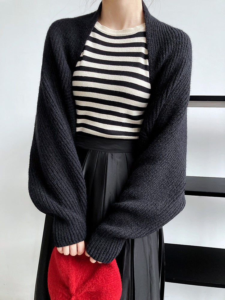 Levoire | Boléro Tricot Élégant Noir