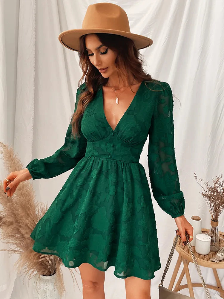 Levoire | Manches Longues Flare Robe
