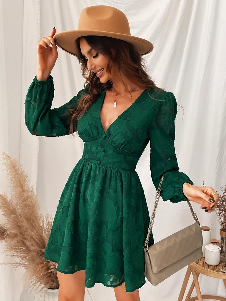 Levoire | Manches Longues Flare Robe