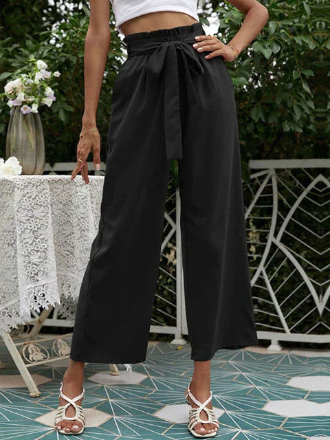 Levoire | Pantalon Plissé À Jambes Larges Noir