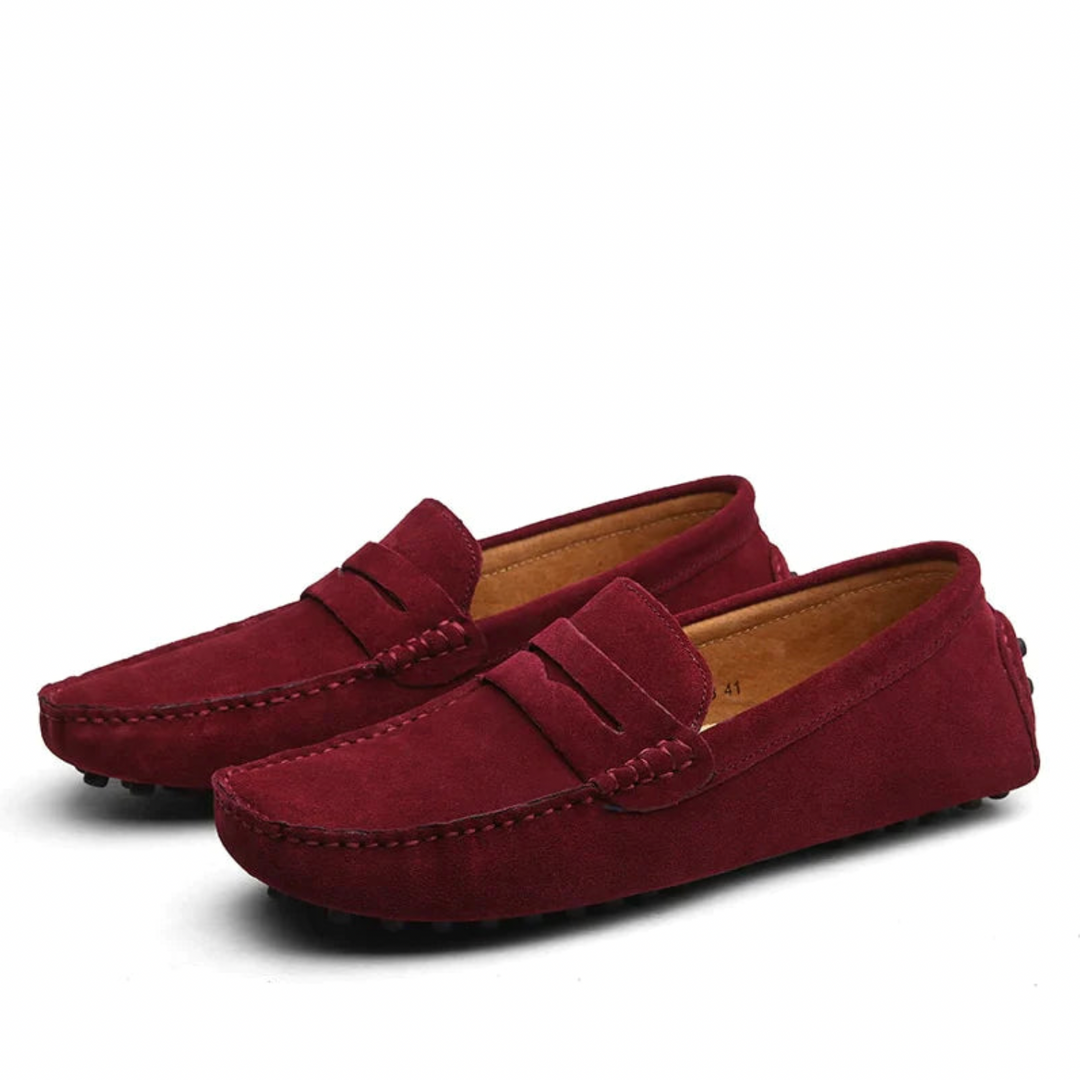 Levoire | Style Italien Slip-On En Suédine Chaussures Pour Hommes