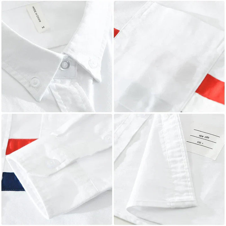 Levoire | Chemise Patchwork Rayee Decontracte Hommes