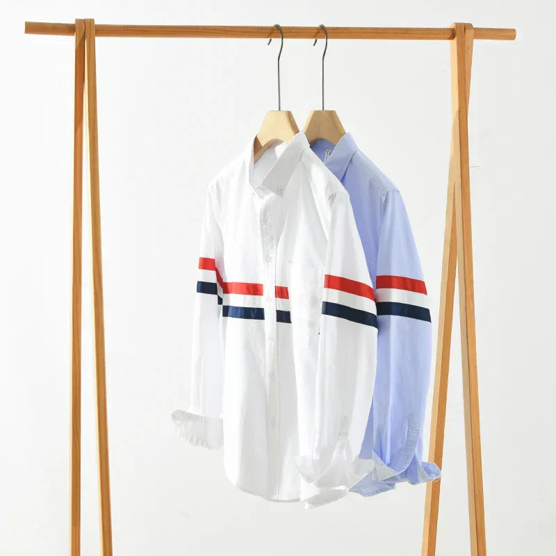 Levoire | Chemise Patchwork Rayee Decontracte Hommes