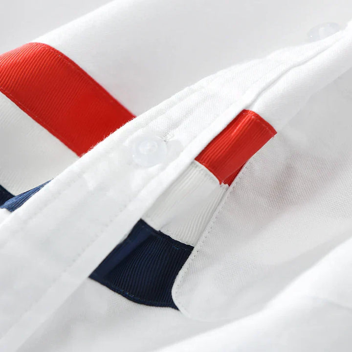 Levoire | Chemise Patchwork Rayee Decontracte Hommes