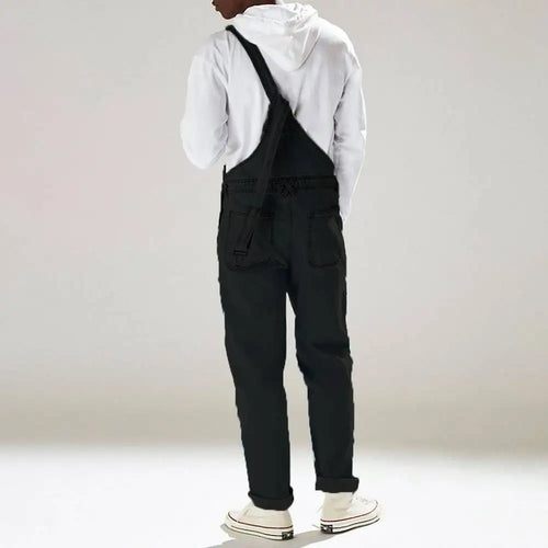 Levoire | Décontracté Denim Jumpsuit With Adjustable Straps And Pockets