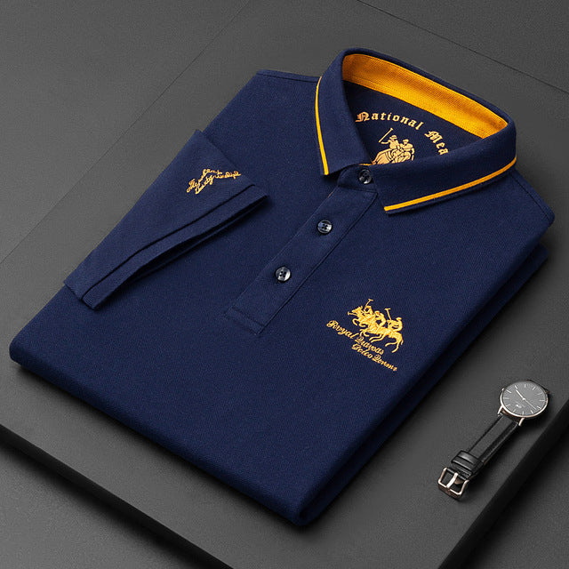 Levoire | Polo Pour Hommes Tendance Au Design Élégant bleu