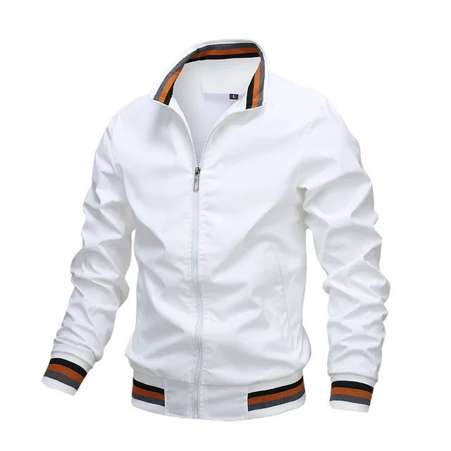 Levoire | Veste De Transition Coupe-Vent Pour Hommes Blanc