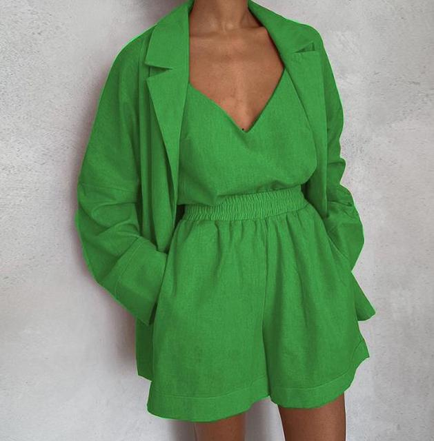 Levoire | Ensemble 3 Pièces Élégant Vert