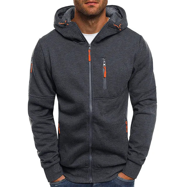 Levoire | Veste En Polaire Élégante Pour Hommes Gris foncé
