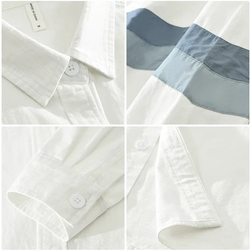 Levoire | Chemise Patchwork Coupe Decontractee Hommes