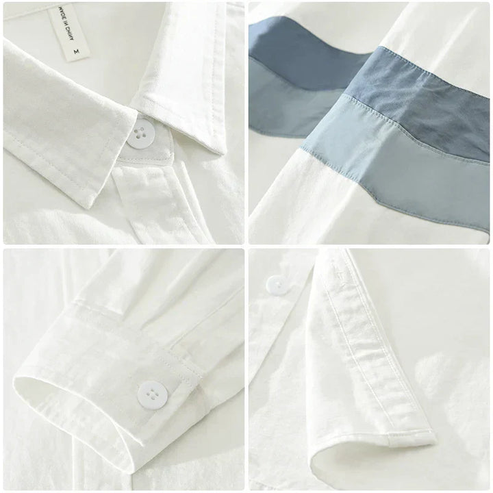 Levoire | Chemise Patchwork Coupe Decontractee Hommes