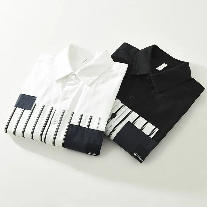 Levoire | Chemise Patchwork Audacieuse Hommes