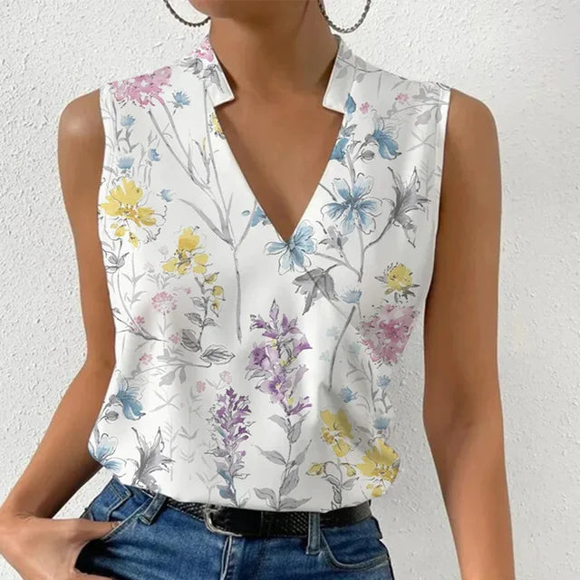 Levoire | Haut Élégant Confortable Femme Motif floral 2