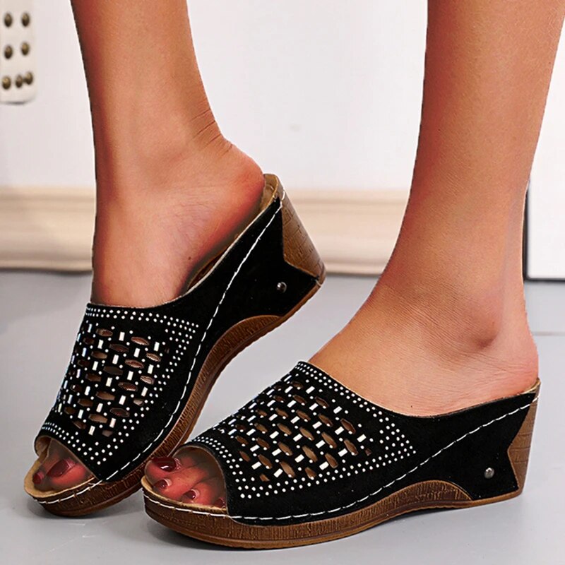 Levoire | Sandales De Mode Orthopédiques Stil Noir