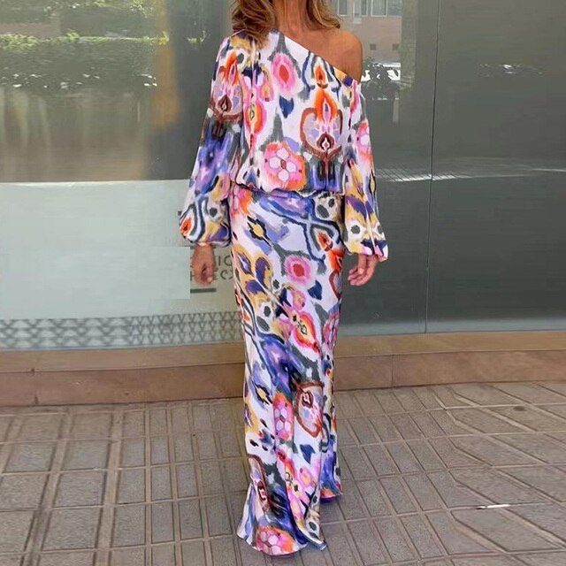 Levoire | Robe À Imprimé Coloré Rot