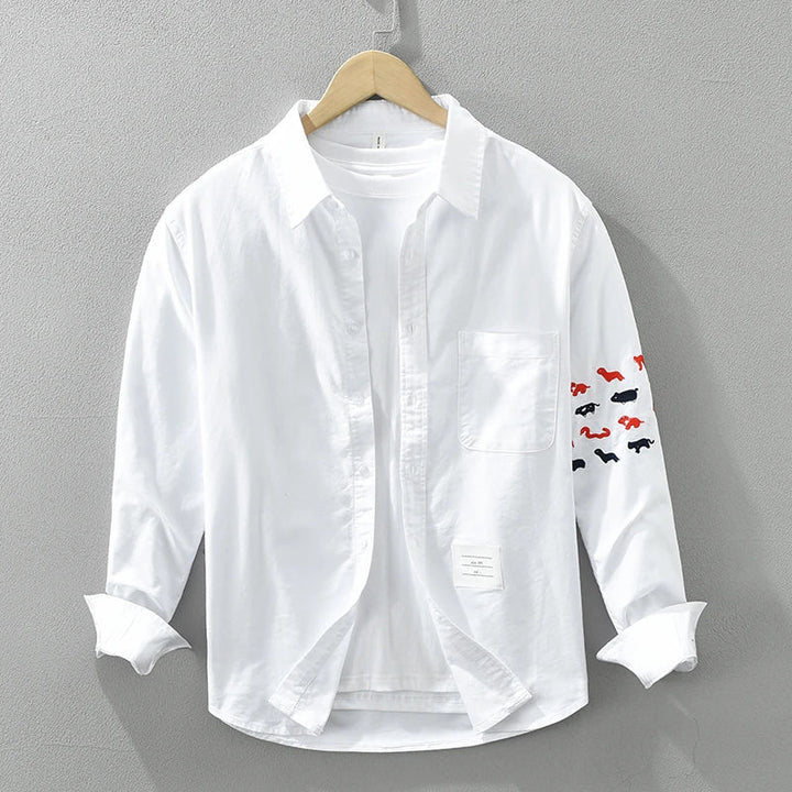Levoire | Chemise Caspian Elegant Decontracte Hommes Blanc