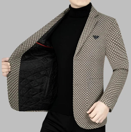 Levoire | Blazer Pour Hommes Moderne Avec Imprimé Abstrait