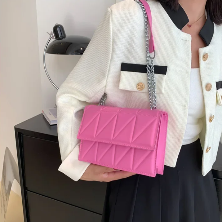 Levoire | Sac À Main Moderne Pour Femmes En Pu Cuir Rosa 6*15*22CM