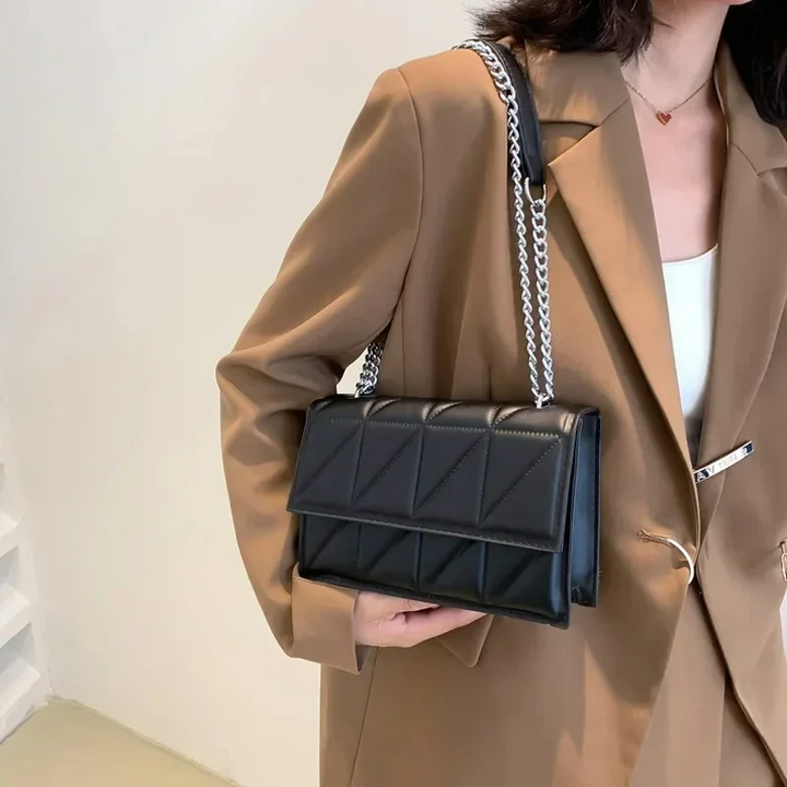 Levoire | Sac À Main Moderne Pour Femmes En Pu Cuir Noir 6*15*22CM