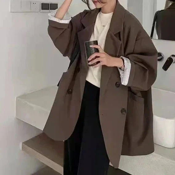 Levoire | Blazer Femme Grande Taille Tendance Et Moderne Braun