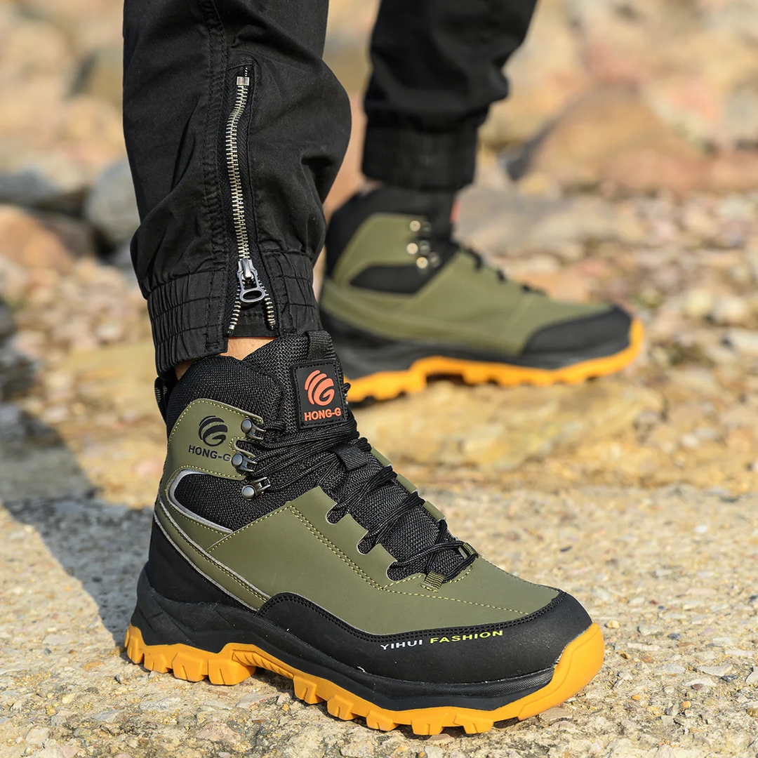 Levoire | Chaussures De Travail Modernes Avec Coque En Acier Pour Hommes Vert
