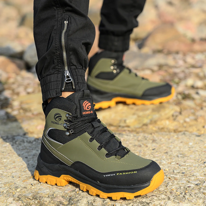 Levoire | Chaussures De Travail Modernes Avec Coque En Acier Pour Hommes Vert