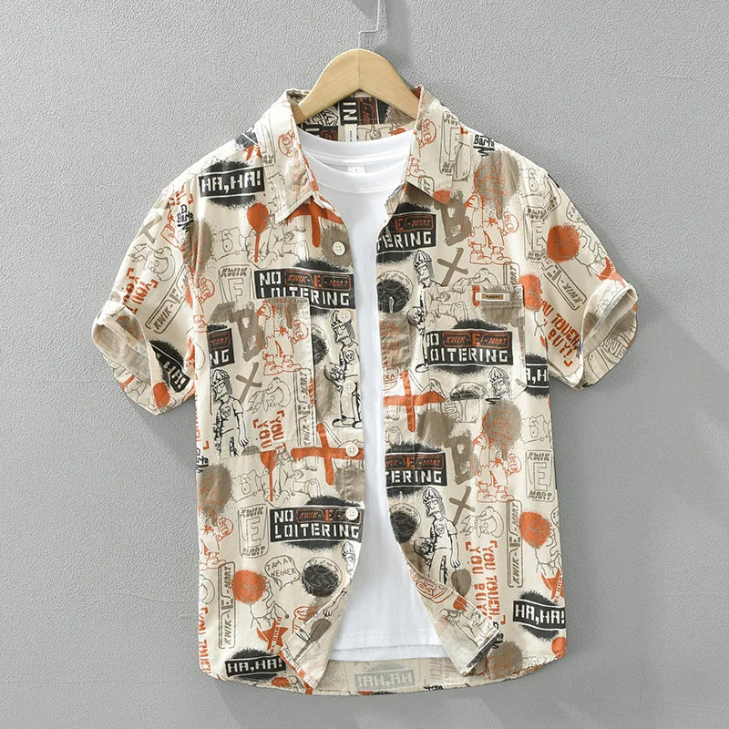 Levoire | Chemise Imprimee Decontractee Hommes