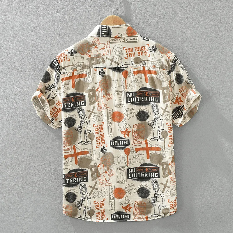 Levoire | Chemise Imprimee Decontractee Hommes