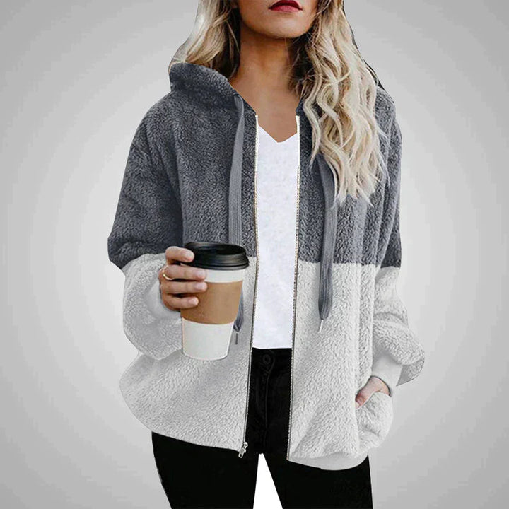 Levoire | Pull À Capuche En Peluche Pour Femmes Gris foncé