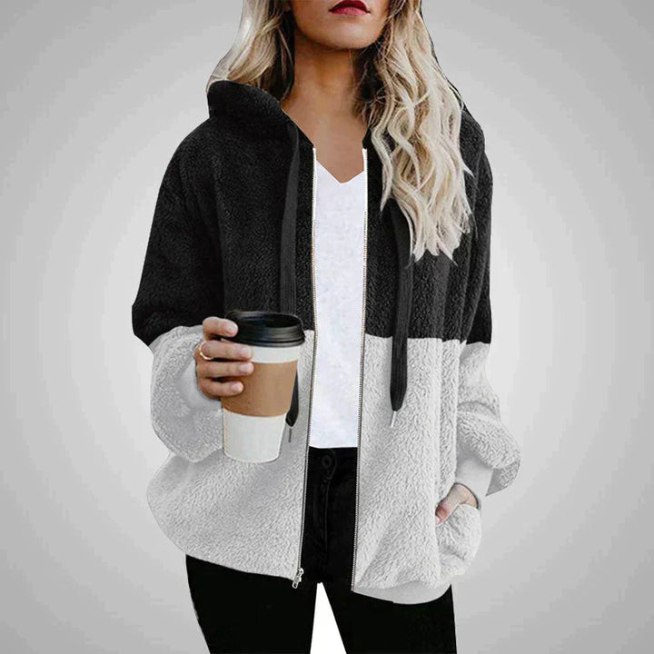 Levoire | Pull À Capuche En Peluche Pour Femmes Noir