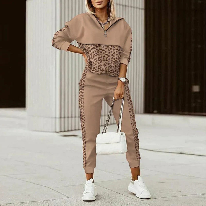 Levoire | Ensemble De Vêtements D'Extérieur À Motifs Pour Femmes 07 impression