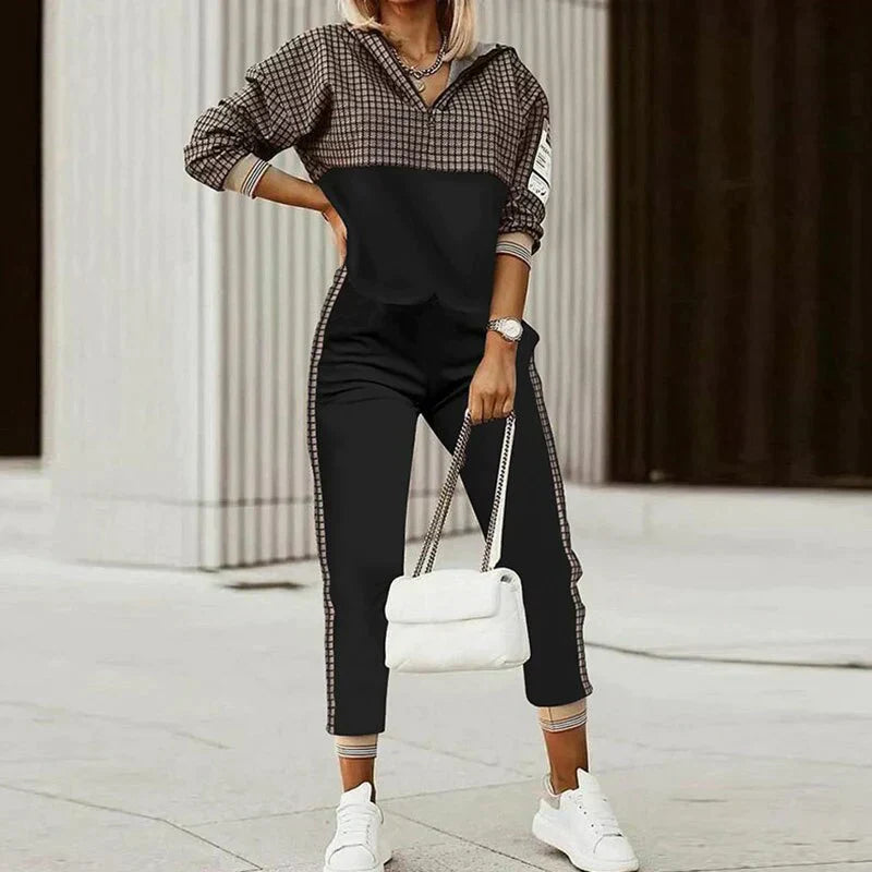 Levoire | Ensemble De Vêtements D'Extérieur À Motifs Pour Femmes 01 Impression