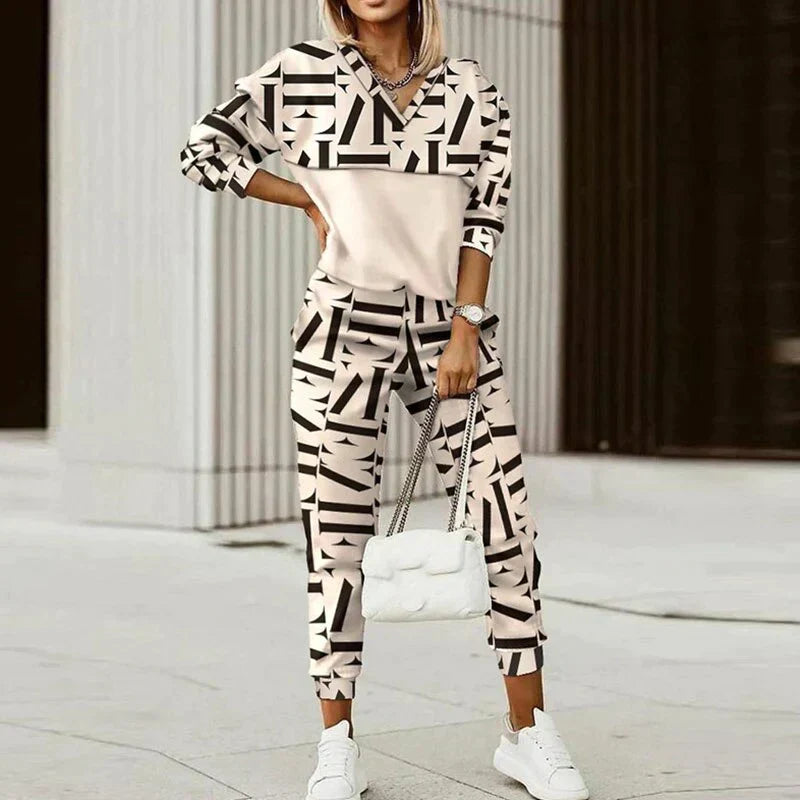 Levoire | Ensemble De Vêtements D'Extérieur À Motifs Pour Femmes 02 impression