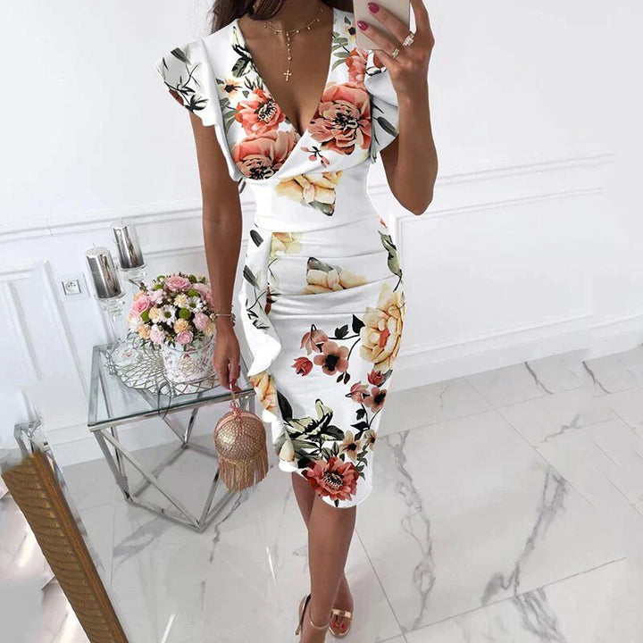 Levoire | Robe Avec Manches Rattachées Et Un Décolleté En V