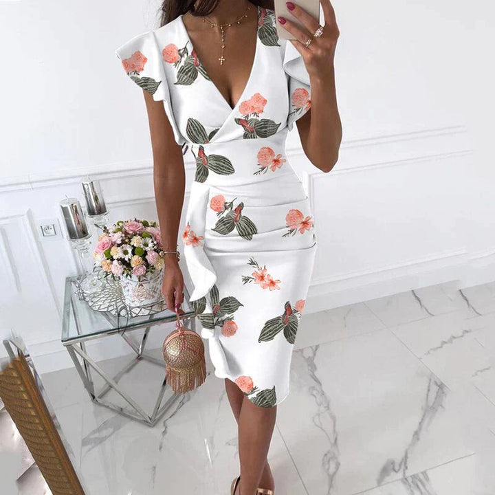 Levoire | Robe Avec Manches Rattachées Et Un Décolleté En V