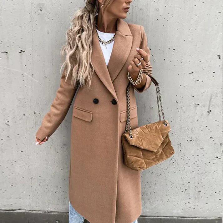Levoire | Manteau En Tweed Écossais Luxueux Braun