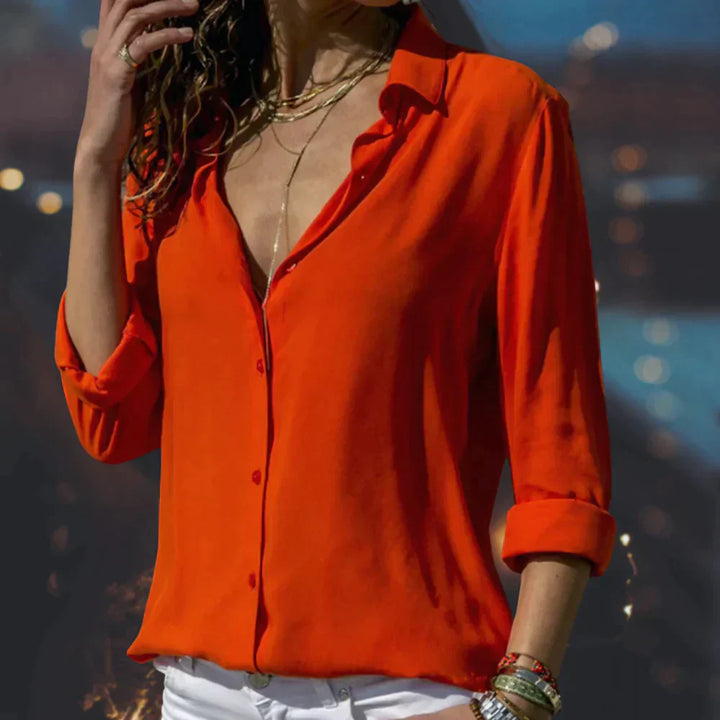 Levoire | Haut Satin Élégant Rot