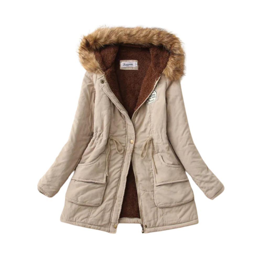 Levoire | Veste À Capuche En Polaire Chaude À Manches Longues Khaki