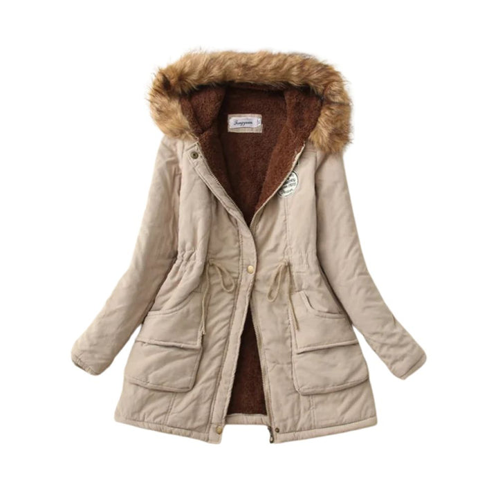 Levoire | Veste À Capuche En Polaire Chaude À Manches Longues Khaki