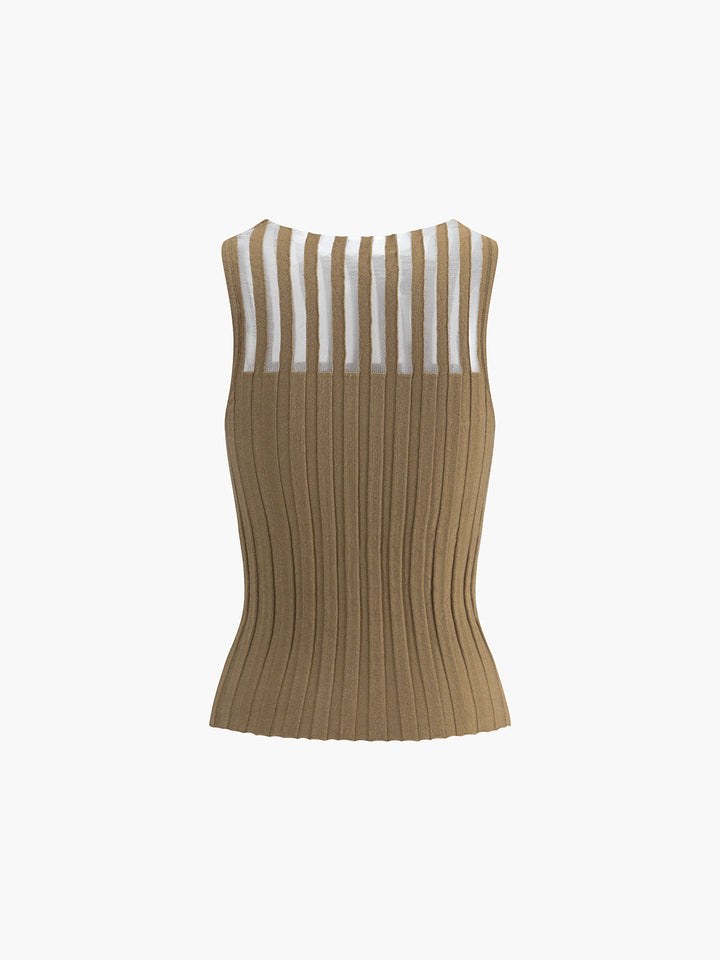 Levoire | Haut En Tricot Slim Fit Rayé Pour Femmes