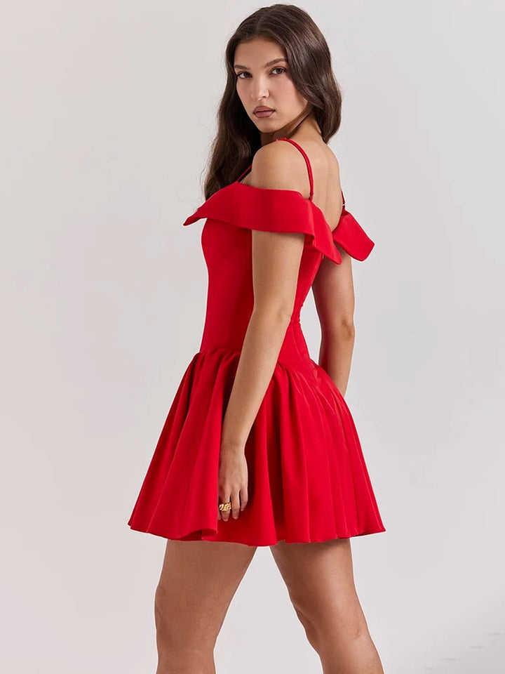 Levoire | Robe Mini À Bretelles Spaghetti Dénudée