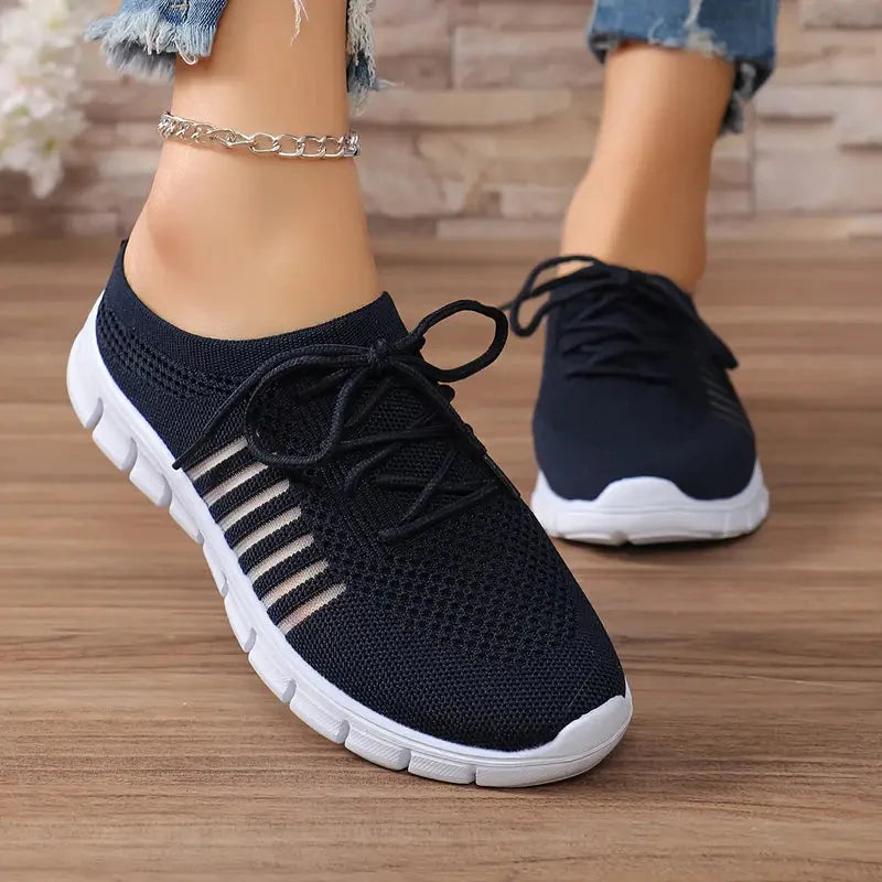 Levoire | Pantoufles, Ergonomique, À Enfiler, Chaussures Orthopédiques, Baskets Pour Femmes Bleu marine