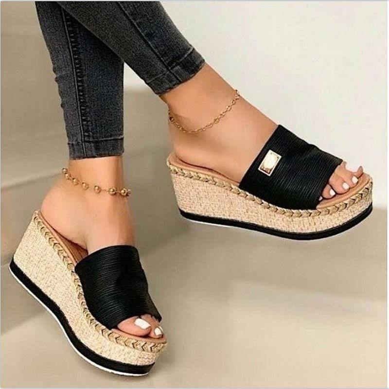 Levoire | espadrilles raccourcies NOIR